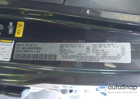 2021 Jeep Gladiator Sport S 4X4 из США, поврежденный, VIN 1C6HJTAG9ML526491